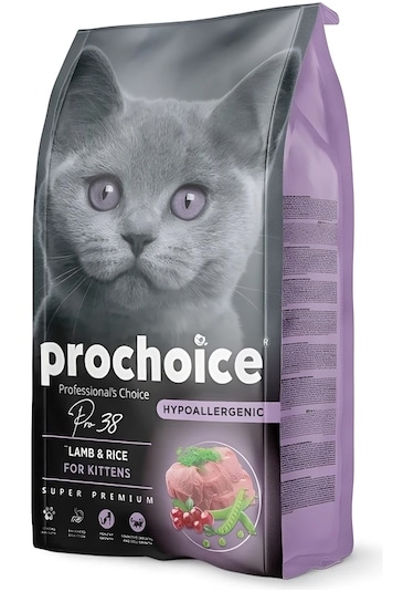 Pro Choice Pro 38 Kitten Kuzu Etli ve Pirinçli Yavru Kedi Maması 2 KG
