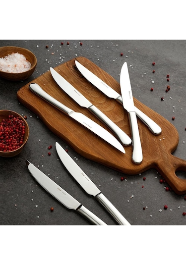 Hisar Monaco Steak 6lı Çelik Bıçak Seti Inox