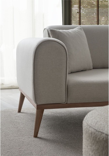 Rebull Köşe Koltuk Takımı Krem Antrasit