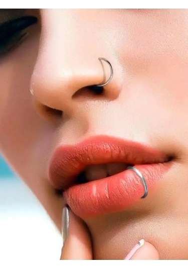 Spikes Titanyum Halka Septum, Kulak, Burun Piercing Küpesi 73306153 Diğer