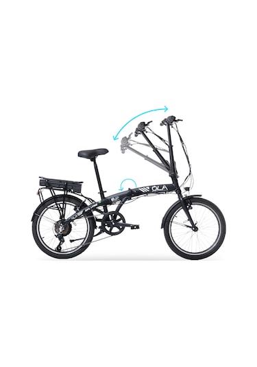 OLA Electrolight EFL1 PRO Elektrikli Siyah Elektrikli Katlanabilir Bisiklet 20 Siyah