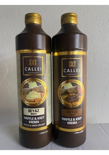 2'li Waffle Sos Avantaj Paketi Sütlü Çikolata Beyaz Çikolata