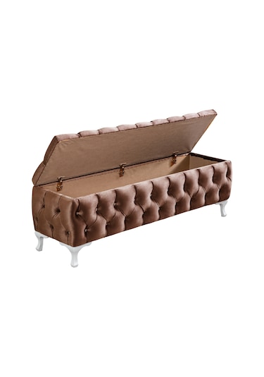 Setaymobilya Yatak Ucu Pufu, Cappy Bench, Sandıklı Ayakucu Pufu - 12 Renk