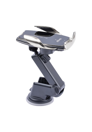 A8g Gri Araç Tutucu 15 W Kablosuz Hızlı Şarj, Otomatik Kıskaçlı Gri