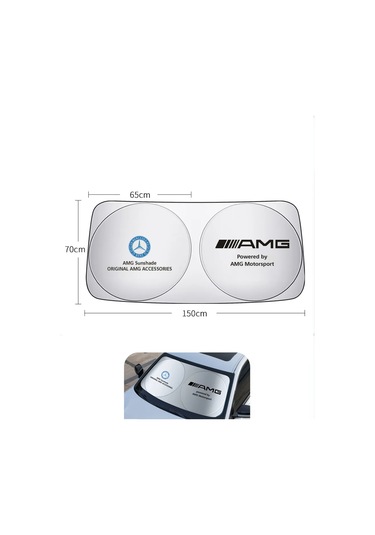 Mercedes Amg İçin Ön Cam Güneş Koruyucu, 150 Cm X 70 Cm 388580747