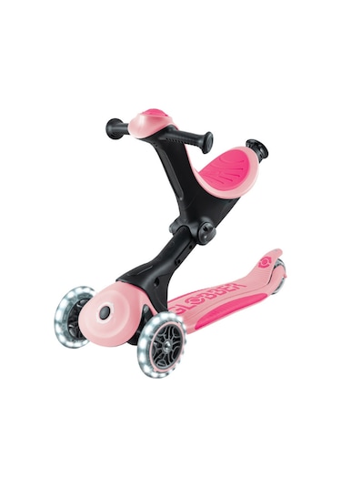 Globber Go Up Deluxe Işıklı Scooter - Pastel Pembe pembe