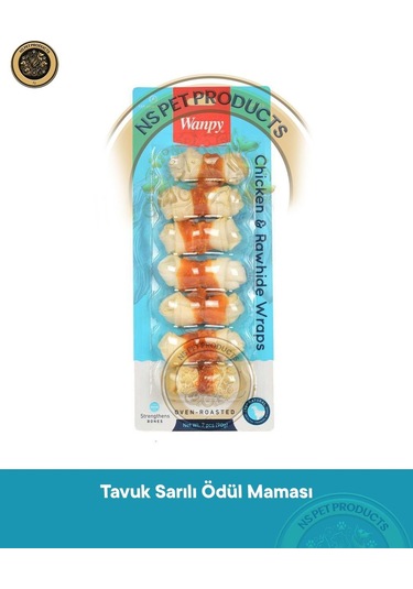 Wanpy Deri Üzerine Tavuk Sarılı 90 Gr Cd-08h Köpek Ödülü