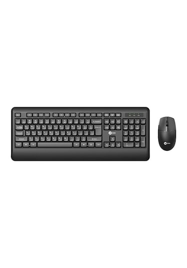 Lecoo Kw202 Kablosuz Q Klavye -  Mouse Set Siyah