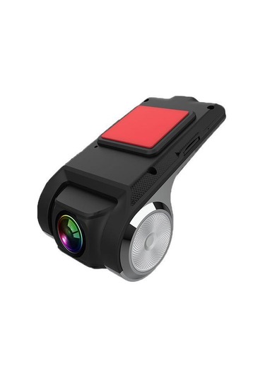 Youtek Oto Dvr Mini Kamera 1080p Full Hd Gece Görüşü 90 Döner Lens Adas Yol Asistansı Döngü Kaydı Usb Beslemeli Siyah