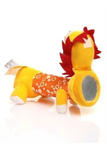 Sozzytoys Çıngıraklı Aynalı Aslan Açık Gri