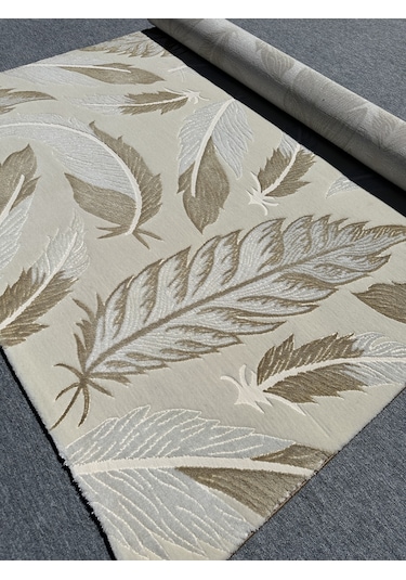 Saray Halı Vizyon 11498 Po 200x300 Krem Yeşil 6 M2 Halı