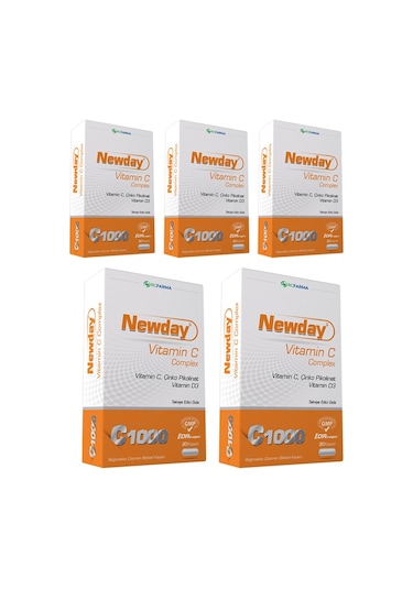 Newday Vitamin C Complex Kapsül 5X
