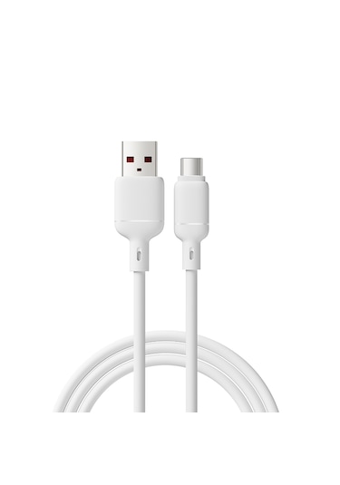 Abatech Usb-c To Usb-a 3a Qc Hızlı Şarj Kablosu Beyaz
