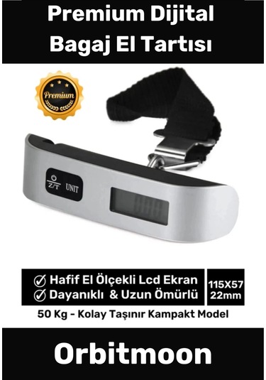 Özel Seri Dijital Lcd Ekran Bavul Ağırlık Çok Amaçlı Taşınabilir Bagaj El Tartısı Max 50 Kg Çok Renkli