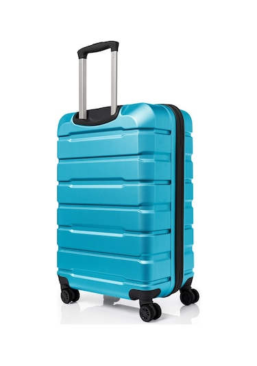 Unisex 4 Tekerli Kilitli Orta Boy Valiz Bavul Turkuaz