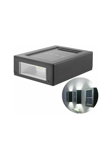 Dekoratif Duvar Lambası Solar Güneş Enerjili Bahçe Aydınlatması