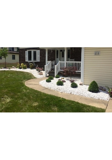 Beyaz Taş 25 Kg 2-4 Cm Dolamit Taşı Dekoratif Taş Bahçe Taşı