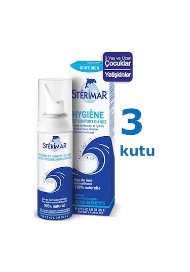 Sterimar Deniz Suyu Burun Spreyi 100 ML x 3 Adet