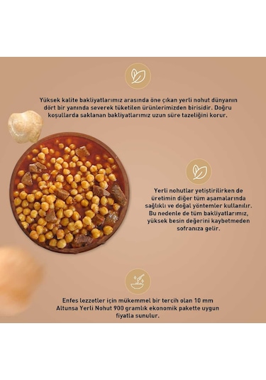 Altunsa Yerli Nohut 900 G