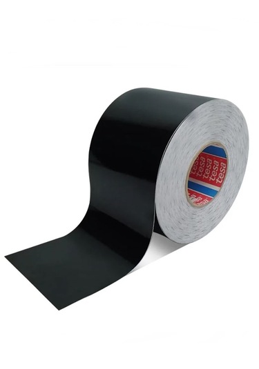 Tesa 6930 Lazer Etiket Bandı Siyah 5mt Tesa Etiket Bant Mat Siyah