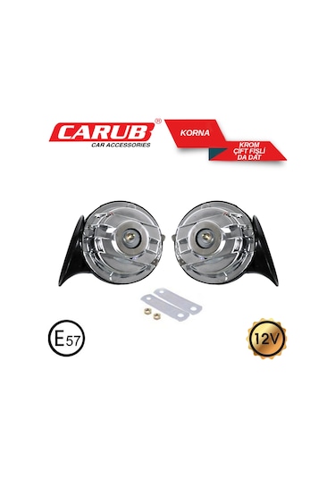 Carub Korna12v 2li Süper Dadat Tek Fişli Krom Belgli