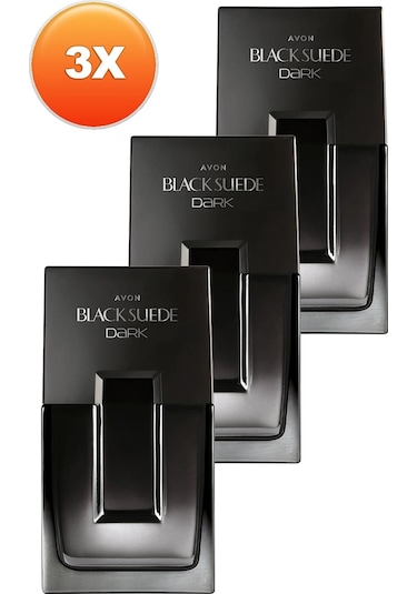 Avon Black Suede Dark Erkek Parfüm EDT 3 x 75 ML
