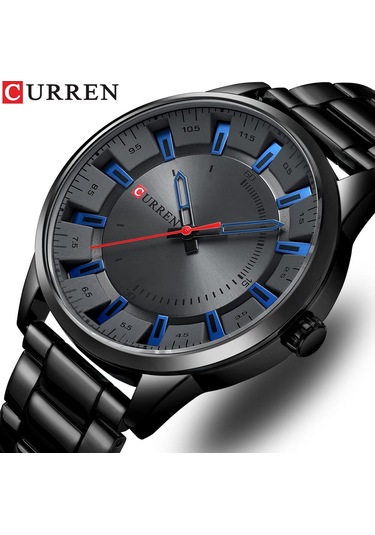 Curren M8406 Quartz Kol Saati-orjinal Kutusunda Gri Siyah