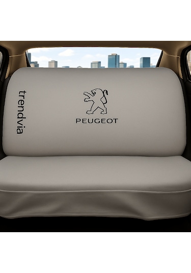Peugeot Uyumlu Ön Arka Koltuk Kılıfı Penye Servis Kılıfı Oto Koruma Seti Gri