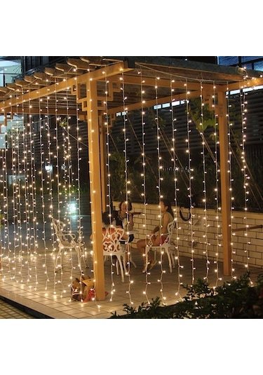 Technosmart 3x2 Metre Perde Led Animasyonlu 12 Saçaklı 240 Ledli