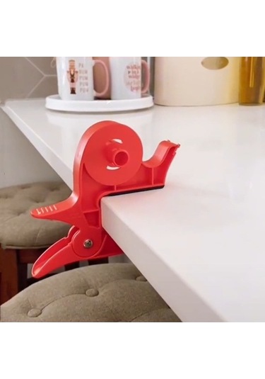 Willowhaven 2 Adet Kırmızı Entegre Bantlı Sarma Kağıdı Tutucu, Masa Kelepçesi, Hediye Paketleme Aleti Diğer