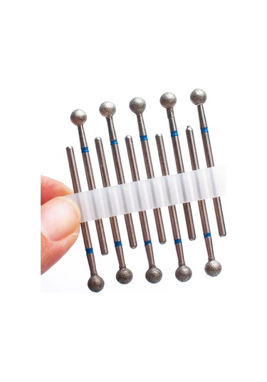 10 Adet Elmas Freze Kesicisi Tırnak Matkap Ucu Elektrikli Manikür Makinesi Tırnak Eti Temiz Dosyaları Ekipman Aksesuarları Araçları Çikolata