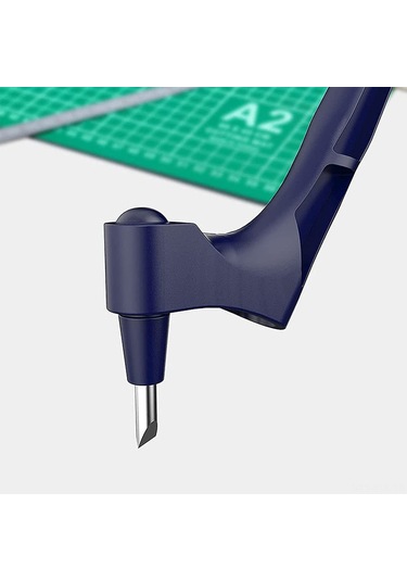 Xindoker El Tipi Daireyelik Kesim-oymak Aleti Seti: 360 Döner, Çelik Uçlar 15 /30 /45 , Antiskid Tasarım, Oymak Tahtası Dahil - Yeşil