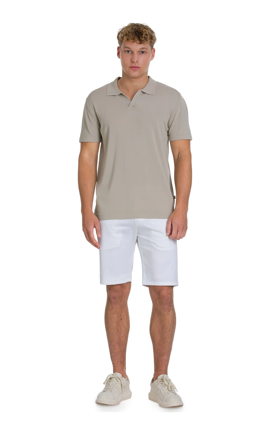 Hatemoğlu Vizon Regular Fit Polo Yaka Rayon Tişört 34643 4087410