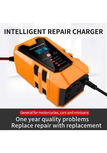 Reedark 12v 6a Akıllı Şarj Cihazı - Araç, Kamyon Ve Motosiklet Aküleri İçin Hızlı Tamir Şarj Aleti Ab Fişli