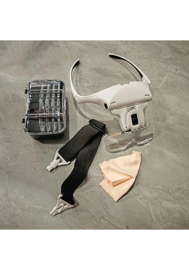 Honeybeeshop Hotu Beyaz 5 Lensli Bas Feneri Endustri Led Isik Yuksek Cozunurluklu Gorus Rahat Tasarim 3xaaa Piller Dahil Degil