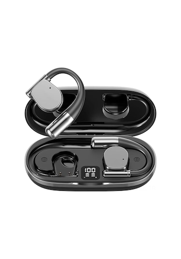 Vkemall M111 Kablosuz Bluetooth Kulaklık: Uzun Pil Ömrü, Gürültü Engelleme, Aı Çeviri Ve Kulak Dışı Tasarım - Siyah