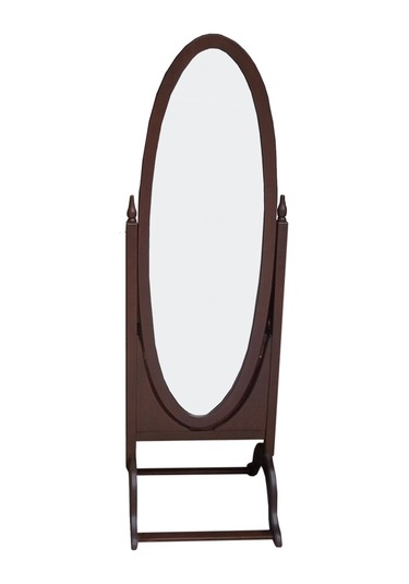 Oval Ahşap Kayın MDF İskelet Parlak Siyah Lake Boya Ayna Kutu sevk El Yapımı Boy Aynası Siyah