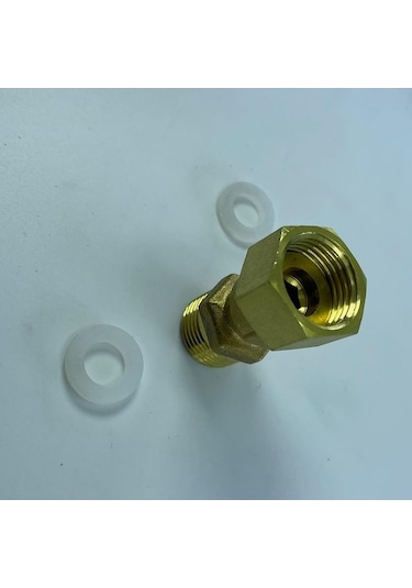 Trendooze Homyl Tam Pirinç Erkek-x Dişi Dişli Adaptör, Düz Uyumlu Tarif Edildiği Gibi