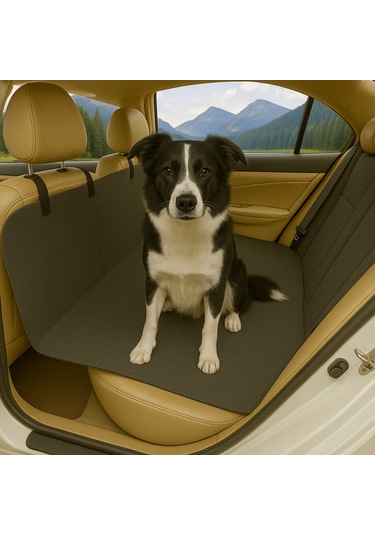 Beylini Kedi Köpek Araç Koltuk Örtüsü Su Geçirmez Koltuk Koruyucu Antrasit 145 x 185 CM