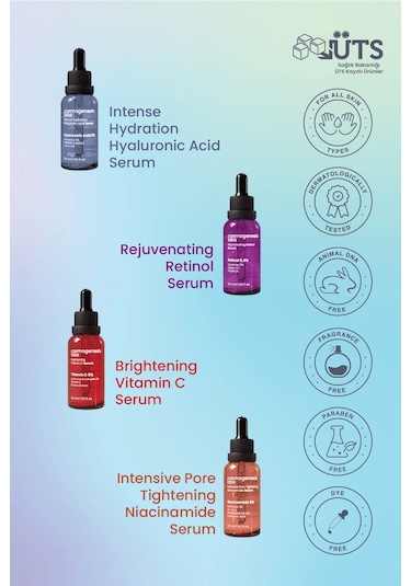 Cosmogenesis Labs Cosmogenesis Labs Tüm Cilt Tipleri Temel Serum Başlangıç Seti