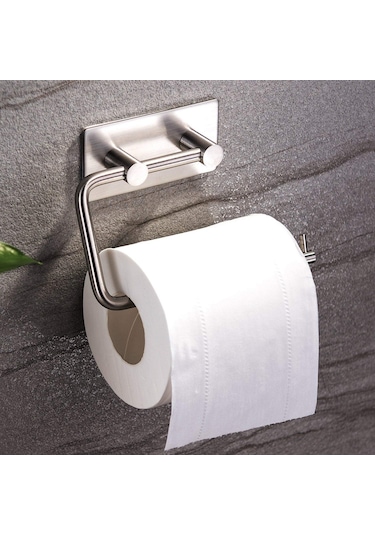 Deltahome Paslanmaz Çelik Tuvalet Kağıdı Standı Aparatı Inox. Metalik