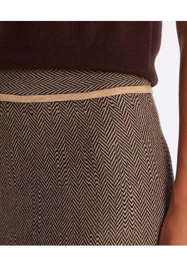 Yargıcı A Form Triko Etek 25kket4015x 059 Gri