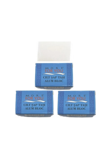 More For You Cilt Şapı Şap Taşı 3 Adet x 240 ML