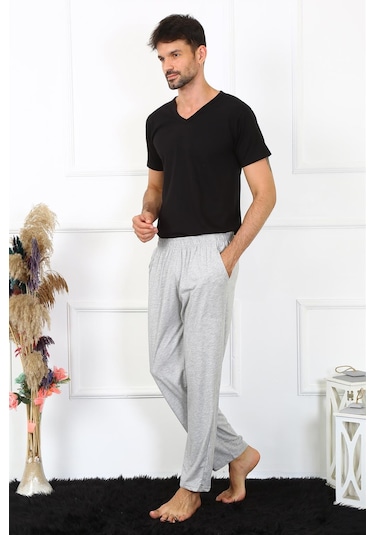 Akbeniz Erkek Pamuk Gri Tek Alt Pijama 27495 Gri
