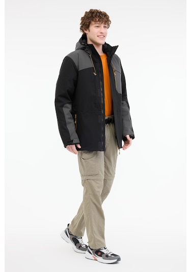 Lumberjack Ml Ashıton 2le-92 4pr Siyah Erkek Kısa Kaban Siyah-antrasıt Siyah - Antrasit