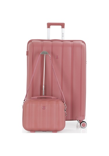 Mçs Polipropilen 2li Valiz Seti Büyük & Makyaj V305 S21yy1000081-set 00418 Koyu Pudra