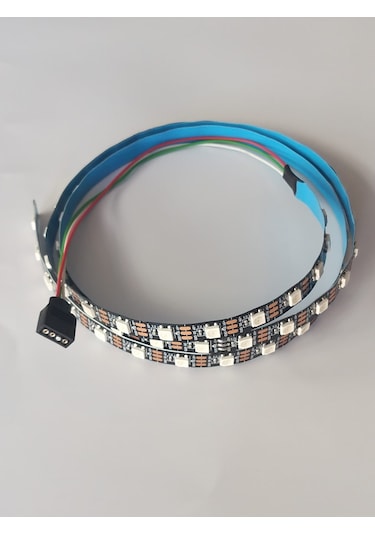 Ws2812B PC Anakart  uyumlu 1.METRE Argb Şerit Led 5V