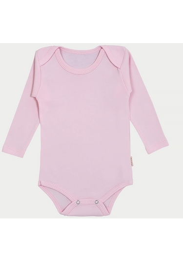 Vitmo 5'li Bebek Uzun Kollu Pamuk Çıtçıtlı Body-pembe Pembe