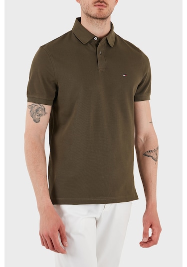 Tommy Hilfiger Erkek Polo Yaka T Shirt Mw0mw17770 Rbn Koyu Haki Koyu Haki Tommy Hilfiger Erkek Polo Yaka T Shirt Mw0mw17770 Rbn Koyu Haki Koyu Haki