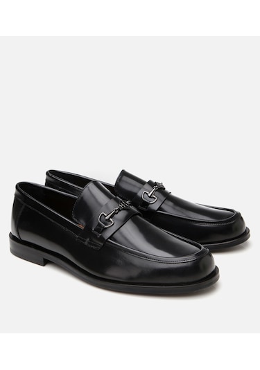 Hotiç Erkek Deri Siyah Toka Detaylı Klasik Loafer 02ayh302600a100 Siyah-black Siyah